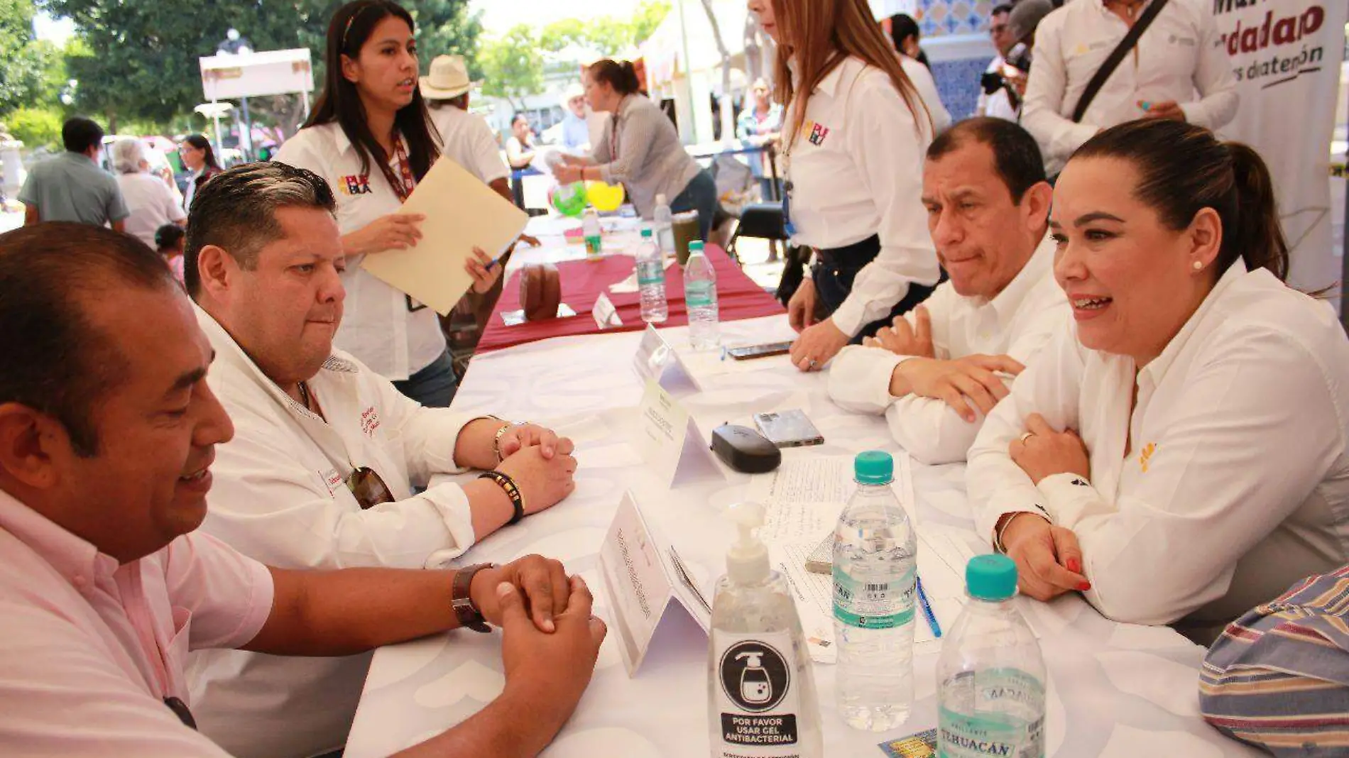 La secretaria de Turismo estatal, Marta Ornelas, estuvo presente en el Martes Ciudadano Cortesía Gobierno de Tehuacán